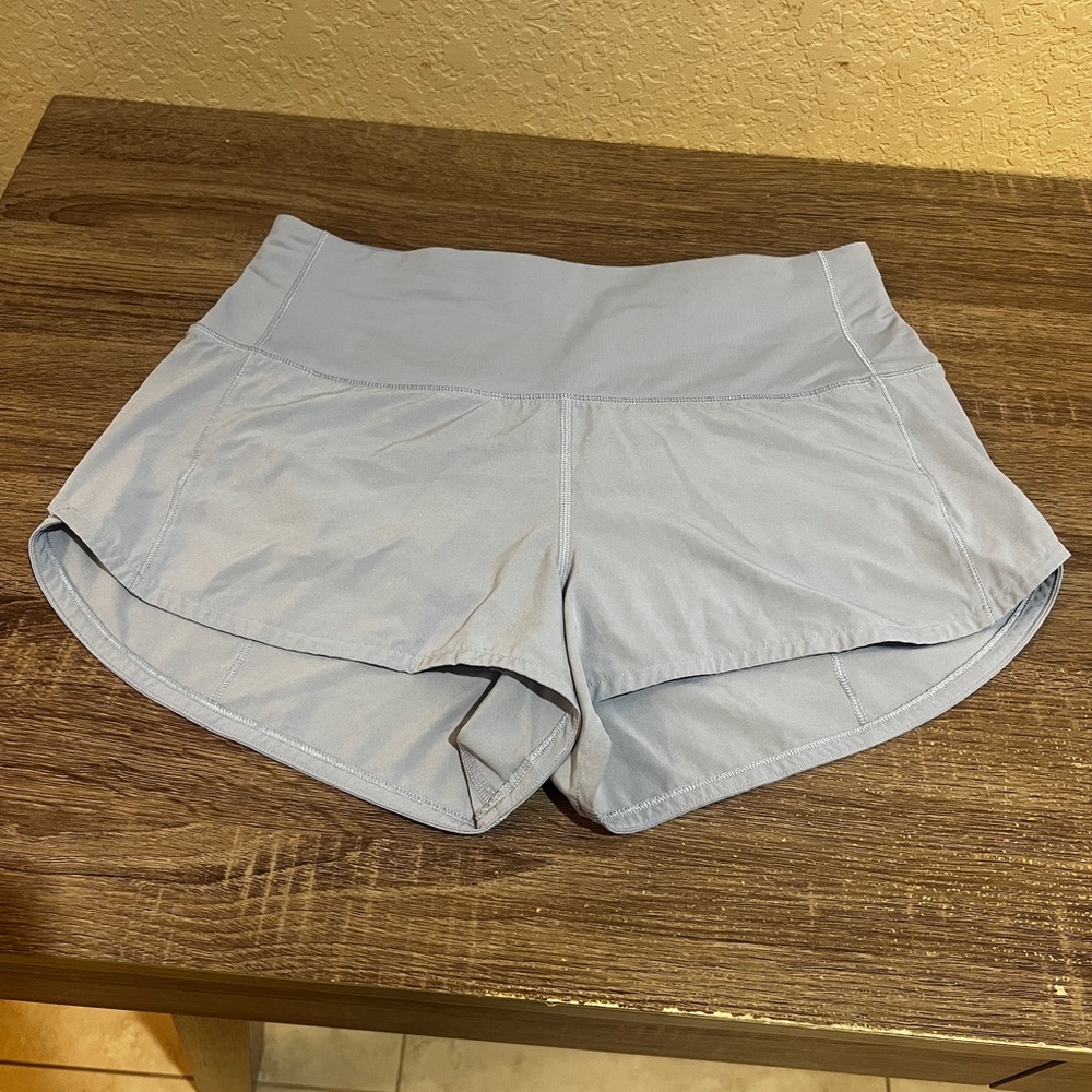 Lululemon Women's Light Blue Athletic Layered Shorts